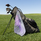 Verbluffende schoonheid Moderne Abstracte fractale Golfhanddoek (Groen)