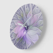 Verbluffende schoonheid Moderne Abstracte fractale Grote Klok (Hoek)