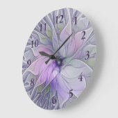 Verbluffende schoonheid Moderne Abstracte fractale Grote Klok (Hoek)