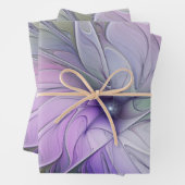 Verbluffende schoonheid Moderne Abstracte fractale Inpakpapier Vel (In situ)