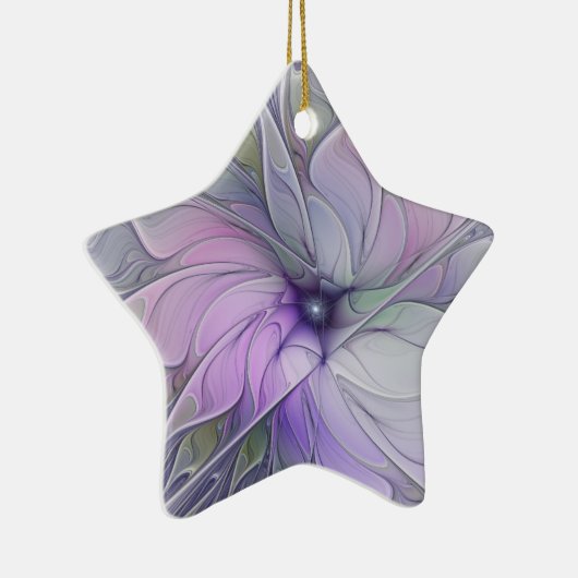 Verbluffende schoonheid Moderne Abstracte fractale Keramisch Ornament (Rechts)