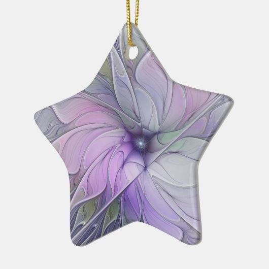 Verbluffende schoonheid Moderne Abstracte fractale Keramisch Ornament (Links)