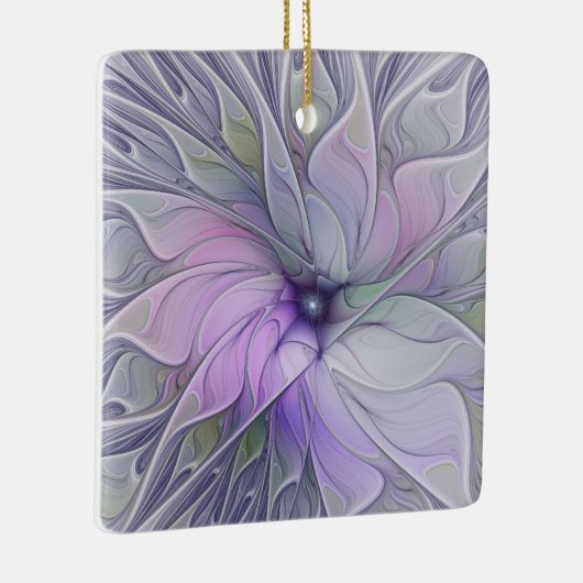 Verbluffende schoonheid Moderne Abstracte fractale Keramisch Ornament (Rechts)