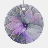 Verbluffende schoonheid Moderne Abstracte fractale Keramisch Ornament (Achterkant)