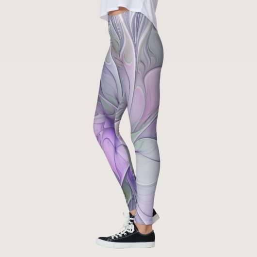 Verbluffende schoonheid Moderne Abstracte fractale Leggings (Links)