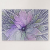 Verbluffende schoonheid Moderne Abstracte fractale Legpuzzel (Horizontaal)