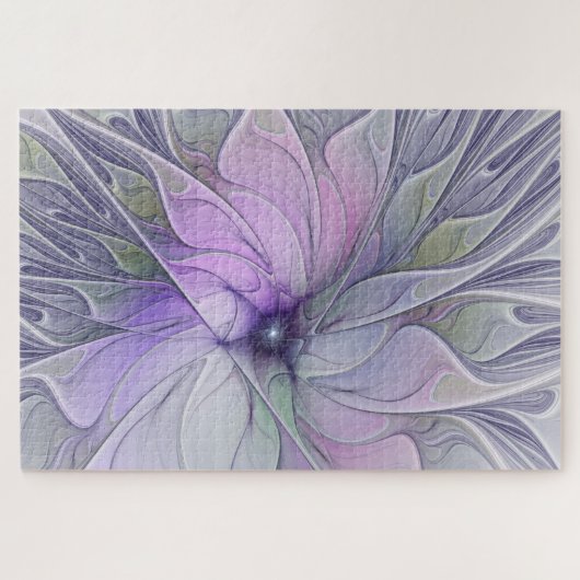 Verbluffende schoonheid Moderne Abstracte fractale Legpuzzel (Horizontaal)