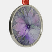 Verbluffende schoonheid Moderne Abstracte fractale Metalen Ornament (Rechts)