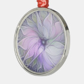 Verbluffende schoonheid Moderne Abstracte fractale Metalen Ornament (Links)