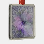 Verbluffende schoonheid Moderne Abstracte fractale Metalen Ornament (Rechts)