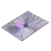 Verbluffende schoonheid Moderne Abstracte fractale Notitieboek (Linkerzijde)