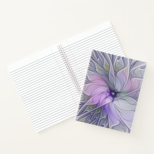 Verbluffende schoonheid Moderne Abstracte fractale Notitieboek (Binnen)