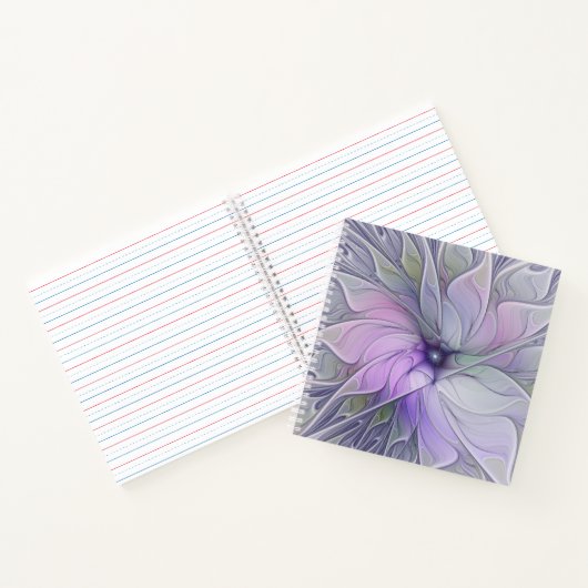 Verbluffende schoonheid Moderne Abstracte fractale Notitieboek (Binnen)