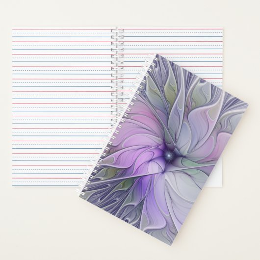 Verbluffende schoonheid Moderne Abstracte fractale Notitieboek (Binnen)