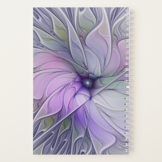Verbluffende schoonheid Moderne Abstracte fractale Notitieboek (Achterkant)