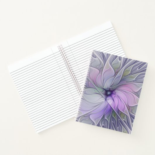 Verbluffende schoonheid Moderne Abstracte fractale Notitieboek (Binnen)