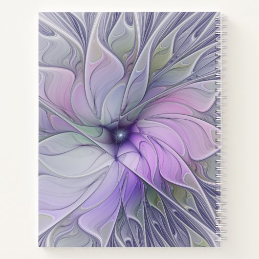 Verbluffende schoonheid Moderne Abstracte fractale Notitieboek (Achterkant)