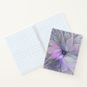 Verbluffende schoonheid Moderne Abstracte fractale Notitieboek (Binnen)