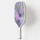 Verbluffende schoonheid Moderne Abstracte fractale Pickleball Paddle (Links)