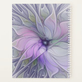 Verbluffende schoonheid Moderne Abstracte fractale Planner (Achterkant)