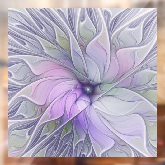 Verbluffende schoonheid Moderne Abstracte fractale Raamsticker (Vel 2)