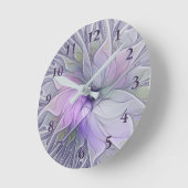 Verbluffende schoonheid Moderne Abstracte fractale Ronde Klok (Hoek)