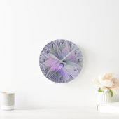 Verbluffende schoonheid Moderne Abstracte fractale Ronde Klok (Huis)