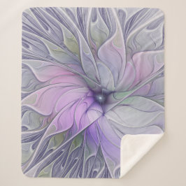 Verbluffende schoonheid Moderne Abstracte fractale Sherpa Deken