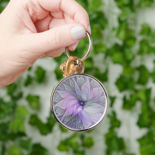 Verbluffende schoonheid Moderne Abstracte fractale Sleutelhanger (Hand)