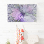 Verbluffende schoonheid Moderne Abstracte fractale Spandoek (Insitu)