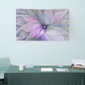 Verbluffende schoonheid Moderne Abstracte fractale Spandoek (Beurs)