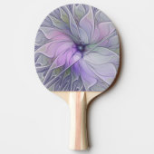 Verbluffende schoonheid Moderne Abstracte fractale Tafeltennisbatje (Achterkant)