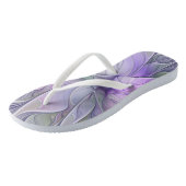 Verbluffende schoonheid Moderne Abstracte fractale Teenslippers (Schuin)