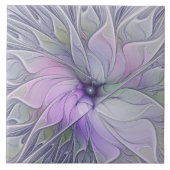 Verbluffende schoonheid Moderne Abstracte fractale Tegeltje (Voorkant)