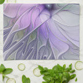 Verbluffende schoonheid Moderne Abstracte fractale Theedoek (Gevouwen)