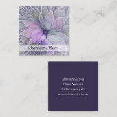 Verbluffende schoonheid Moderne Abstracte fractale Vierkante Visitekaartje (Voorkant / Achterkant)