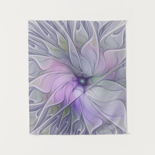 Verbluffende schoonheid Moderne Abstracte fractale Wandkleed (Voorkant)