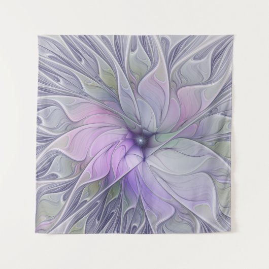 Verbluffende schoonheid Moderne Abstracte fractale Wandkleed (Voorkant)