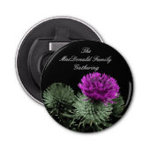Verbluffende Schotse distel Button Flesopener (Voorkant)