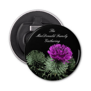 Verbluffende Schotse distel Button Flesopener