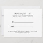 Verbluffende Schotse Thistle Cadeaubon (Achterkant)