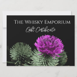 Verbluffende Schotse Thistle Cadeaubon