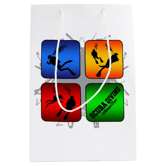 Verbluffende Scuba die stedelijke stijl duikt Medium Cadeauzakje (Voorkant)