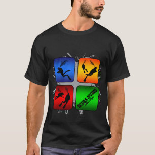 Verbluffende Scuba die stedelijke stijl duikt T-shirt