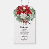 Verbluffende serie van bloemenbruiloft cadeaulabel (Voorkant)