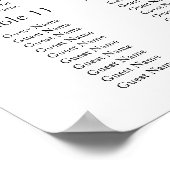 Verbluffende serie van bloemenbruiloft poster (Hoek)