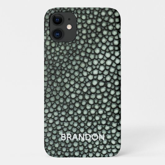 Verbluffende Skin Green Print Name Persoonlijk Case-Mate iPhone Case (Achterkant)
