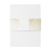 Verbluffende smaragdgroene ivoor gouden bloemen br uitnodigingen wikkel (Achterkant Voorbeeld)