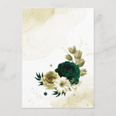 Verbluffende smaragdgroene ivoorgoudbloemen informatiekaartje (Achterkant)