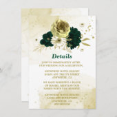 Verbluffende smaragdgroene ivoorgoudbloemen informatiekaartje (Voorkant / Achterkant)